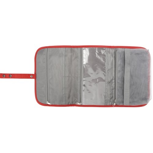 Несессер для путешествий со съемной косметичкой "Flat", красный