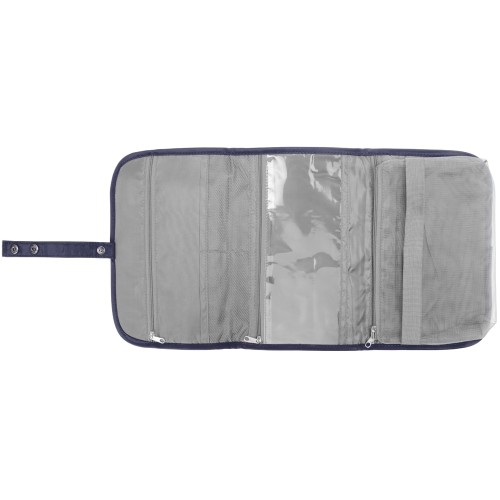 Несессер для путешествий со съемной косметичкой "Flat", черный