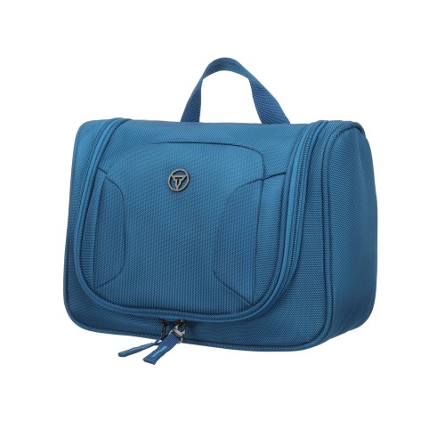 Несессер TORBER, дорожный, синий, полиэстер, 27х11х22 см