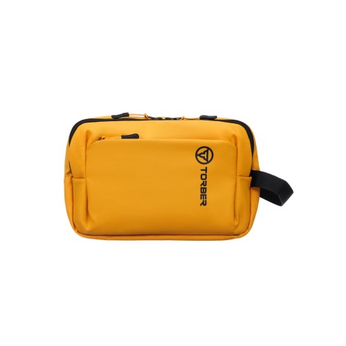 Несессер TORBER РИТМ, желтый, полиэстер 900D с PU покрытием, 27 х 18 х 6 см