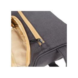 Несессер TORBER, дорожный, чёрный/бежевый, полиэстер 300D, 24 х 16 х 9 см