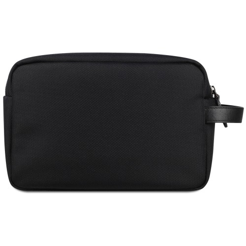 Несессер мужской BUGATTI НЕРО | NERO, чёрный, нейлон 1680D/кожа, 24х7,5х16 см