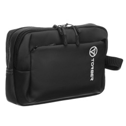 Несессер TORBER РИТМ, черный, полиэстер 900D с PU покрытием, 27 х 18 х 6 см