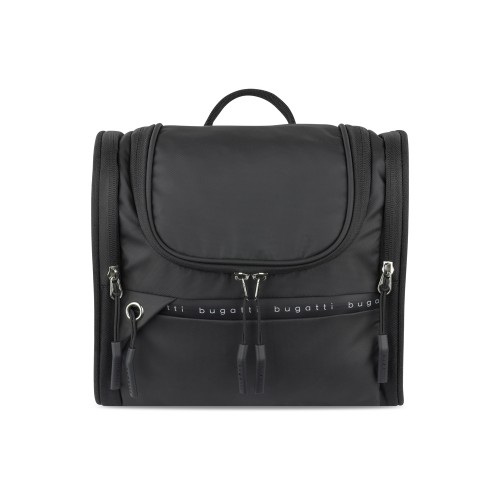 Несессер BUGATTI БЛАНК ОБЛЕГЧЕННАЯ | BLANC DELIGHT, чёрный, нейлон RPET600D/тарпаулин/полиэстер, 24,5х12х22,5 см, 5 л