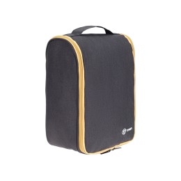 Несессер TORBER, дорожный, чёрный/бежевый, полиэстер 300D, 27 х 22 х 11 см