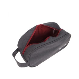 Несессер TORBER, дорожный, чёрный/бордовый, полиэстер 300D, 23 х 12 х 10 см