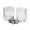 Набор для виски: 2 бокала, 6 камней, мешочек, коробка (P)