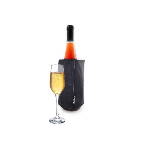 Охладитель-чехол для бутылки вина или шампанского "Cooling wrap", черный