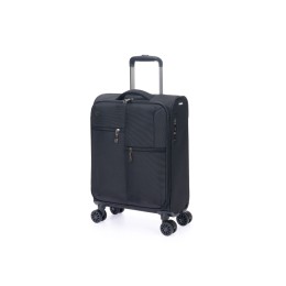 Чемодан TORBER СЕЙД, чёрный, нейлон 600D, 36,5 х 19 х 54 см, 32 л
