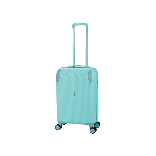 Чемодан TORBER В Отпуск, бирюзовый, ABS-пластик, 41 х 25 х 61 см, 48 л, 2,7 кг