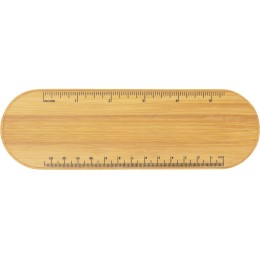 Пенал с линейкой и подставкой для телефона из бамбука "Haruki", серый