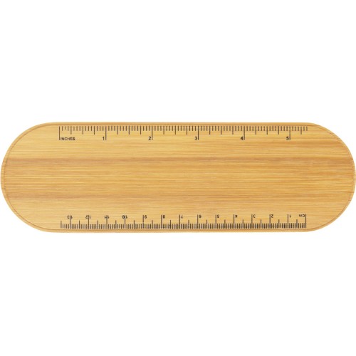 Пенал с линейкой и подставкой для телефона из бамбука "Haruki", серый