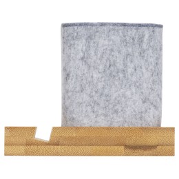 Подставка для ручек и телефона из бамбука "Takeshi", серый