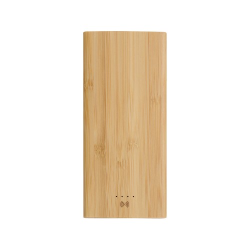 Внешний беспроводной аккумулятор из бамбука "Bamboo Air", 10000 mAh