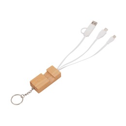 Универсальный кабель с подставкой 4-в-1 «Unicable», белый