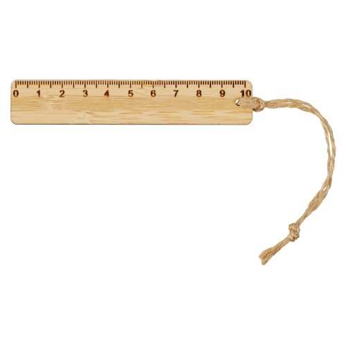 Закладка с линейкой из бамбука "Bookmark", натуральный