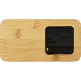 Прямоугольные настольные часы из бамбука "Squarium"