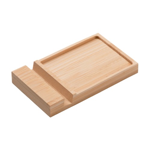 Подставка для ручек и телефона "Fika", натуральный/серый