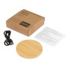 Беспроводное зарядное устройство из бамбука "Cap", натуральный