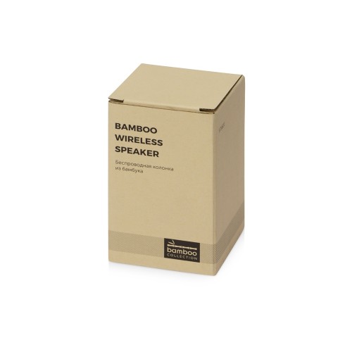 Портативная колонка из бамбука "Bongo", натуральный