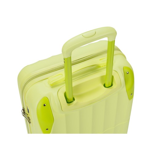 Чемодан TORBER В Отпуск, салатовый, ABS-пластик, 39,5 х 23 х 60 см, 42 л, 2,6 кг