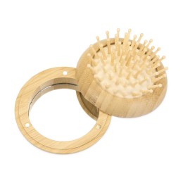 Расческа с зеркалом из бамбука "Daisy", натуральный