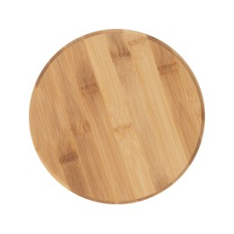 Салатник Bowl с бамбуковой крышкой, бежевый