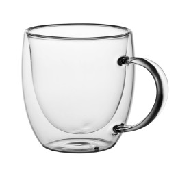 Кружка с двойными стенками на подставке с ложкой "Teatrio"