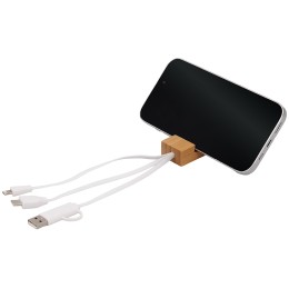 Универсальный кабель с подставкой 4-в-1 «Unicable», белый