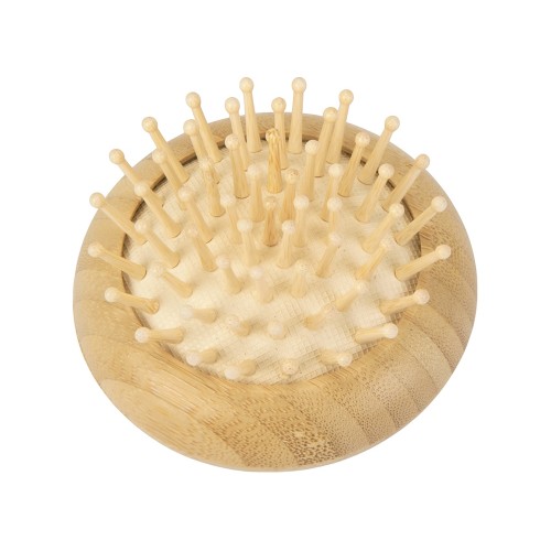 Расческа с зеркалом из бамбука "Daisy", натуральный