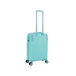 Чемодан TORBER В Отпуск, бирюзовый, ABS-пластик, 41 х 25 х 61 см, 48 л, 2,7 кг