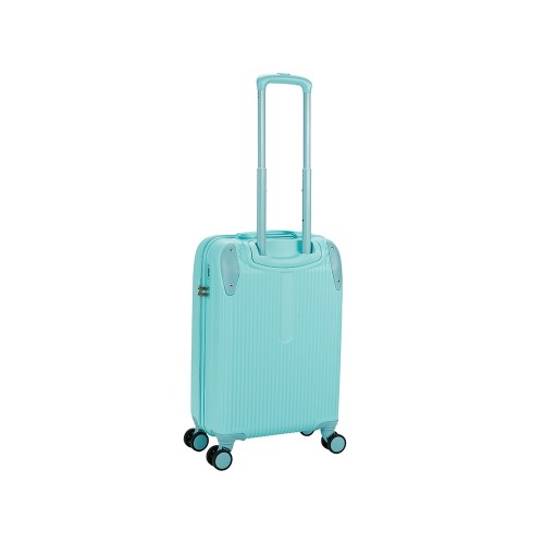 Чемодан TORBER В Отпуск, бирюзовый, ABS-пластик, 41 х 25 х 61 см, 48 л, 2,7 кг
