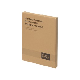 Разделочная доска с кухонными приборами