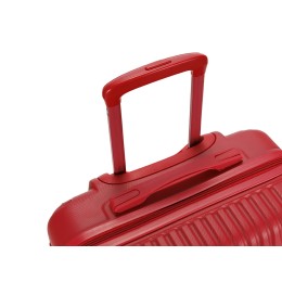 Чемодан TORBER В Отпуск, красный, ABS-пластик, 45 х 27 х 68 см, 63 л, 3,1 кг
