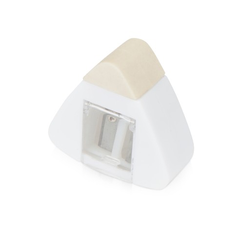 Точилка с ластиком "Easy duo", белый