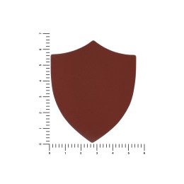 ПАТЧ ЩИТ nubuk (коричневый ) 6,6 х 5,5 см
