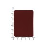 ПАТЧ ПРЯМОУГОЛНЫЙ soft-touch (коричневый ) 5,0 х 7,0 см