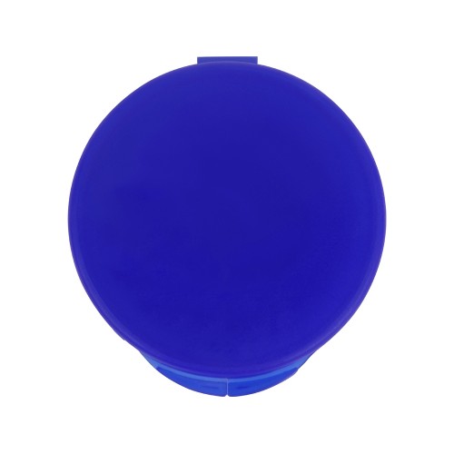 Силиконовая трубочка Fresh в пластиковом кейсе, синий