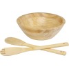 Argulls, бамбуковая салатница и приборы, natural