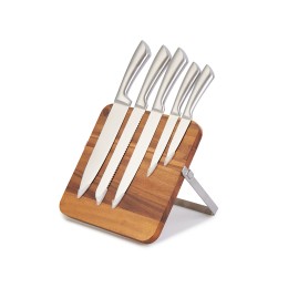 Набор ножей на магнитной подставке "Терон"