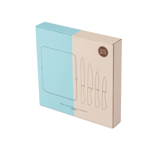 Набор ножей на магнитной подставке "Терон"