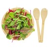 Argulls, бамбуковая салатница и приборы, natural