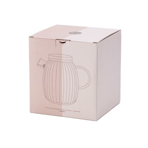 Стеклянный заварочный чайник с гранями "Prism"