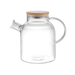 Стеклянный чайник с бамбуковой крышкой "Sencha M"