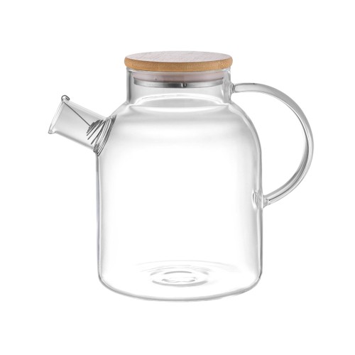 Стеклянный чайник с бамбуковой крышкой "Sencha M"
