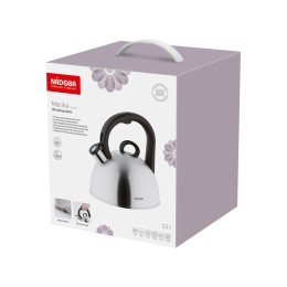 Чайник со свистком, 2,5 л, NADOBA, серия MARIKA