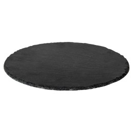 Круглая доска Moon для закусок, сланцевая 25 см