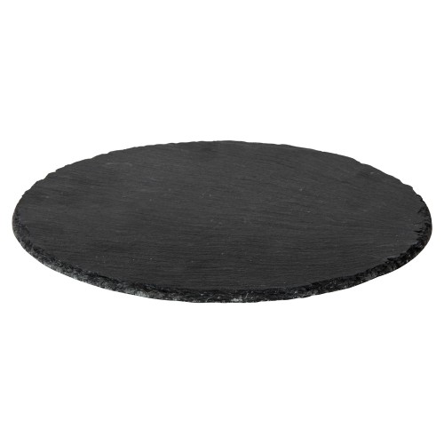 Круглая доска Moon для закусок, сланцевая 25 см