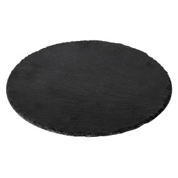 Круглая доска Moon для закусок, сланцевая 25 см