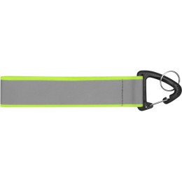 Светоотражающий брелок Reflector, серебристый/неоновый зеленый